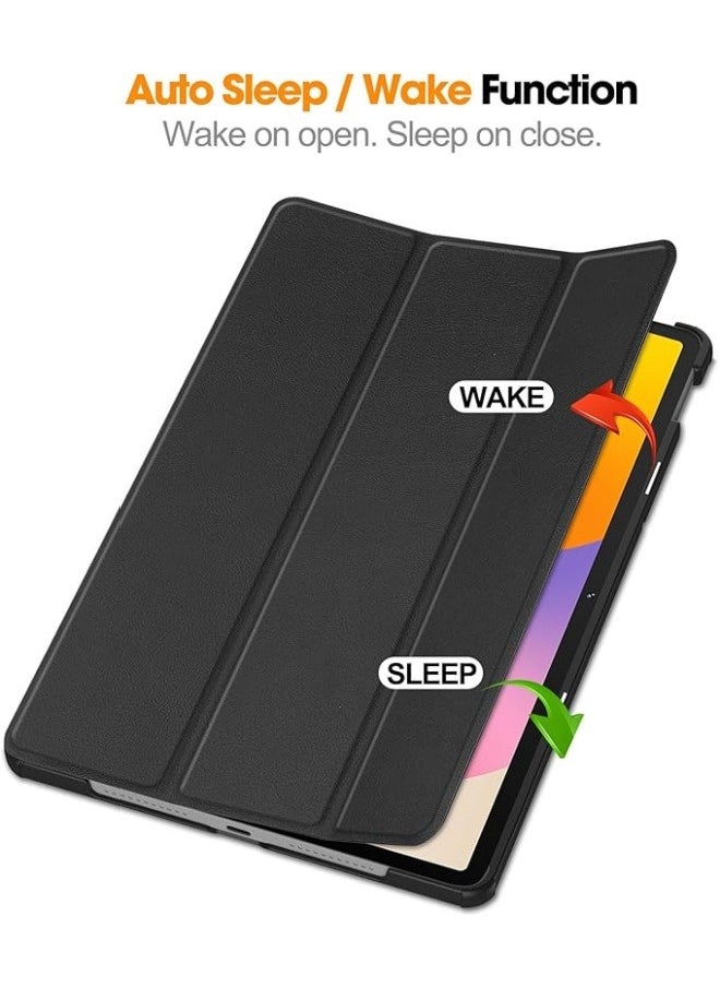 Generic - Compatible with Huawei MatePad SE 11 inch 2024 Tablet Tri-Folding Stand Magnetic Smart Folio Cover for MatePad SE 11'' Leather Case with Auto Wake UP - Image 1