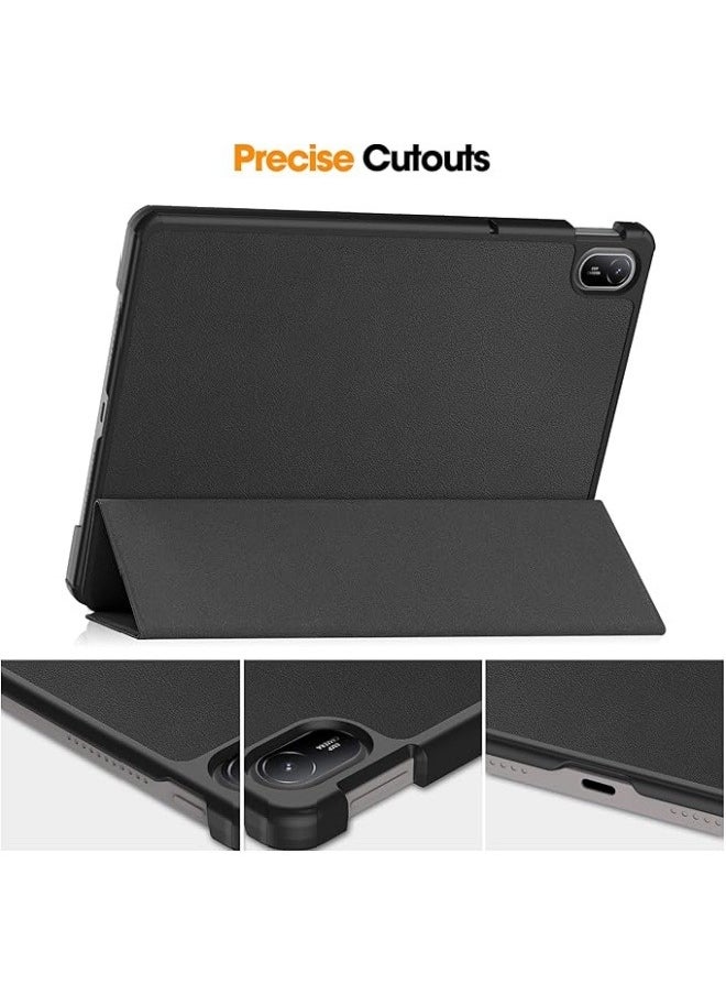 Generic - Compatible with Huawei MatePad SE 11 inch 2024 Tablet Tri-Folding Stand Magnetic Smart Folio Cover for MatePad SE 11'' Leather Case with Auto Wake UP - Image 1