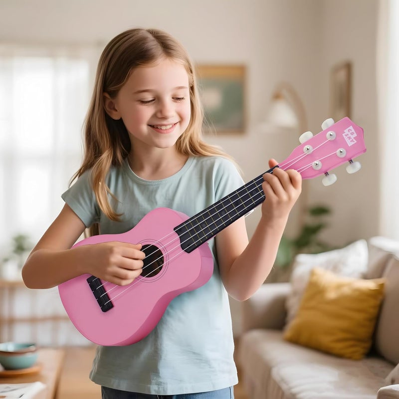 CB SKY Soprano Ukulele 21"/53cm beginners, students kids guitar (Pink) - Image 5