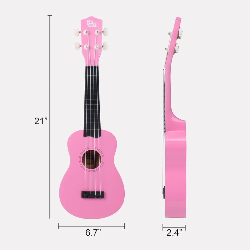 CB SKY Soprano Ukulele 21"/53cm beginners, students kids guitar (Pink) - Image 4
