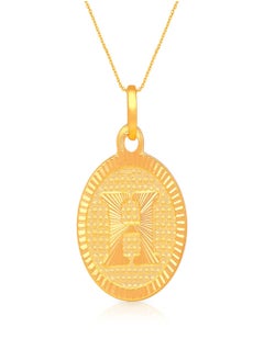 Malabar Gold and Diamonds 22k 916 Purity Gold Pendant for Women EMPN121HY  - Image 1