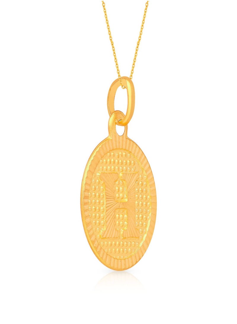 Malabar Gold and Diamonds 22k 916 Purity Gold Pendant for Women EMPN121HY  - Image 2