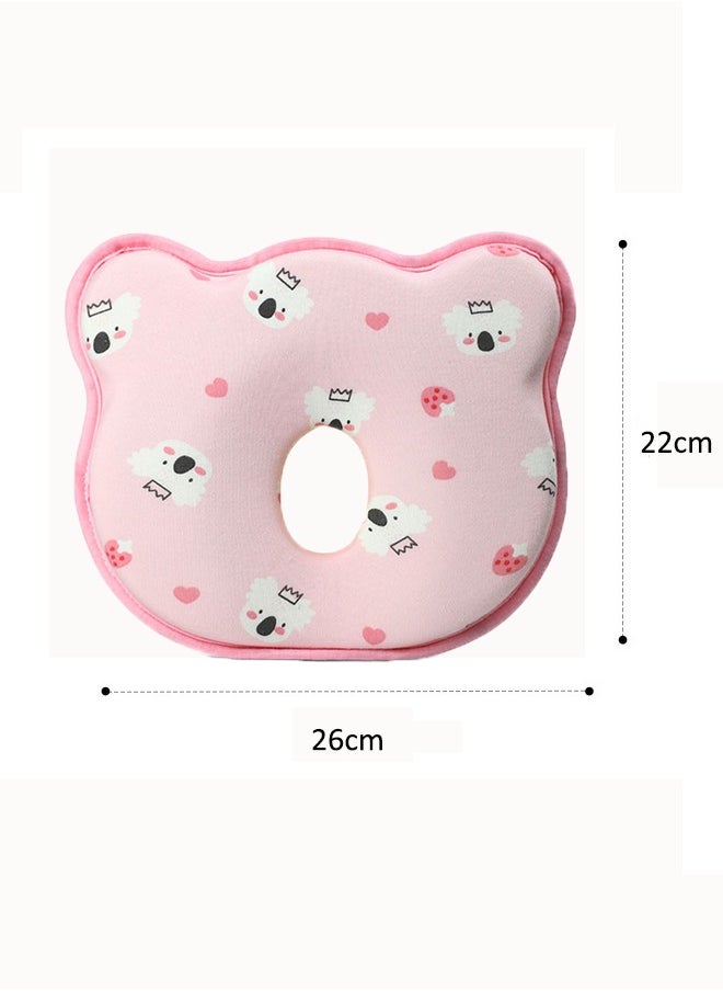 Aissiora Baby neck support pillow Baby's head shaping pillow Memory foam pillow core Prevention and correction of eccentricity Baby pillows Suitable for newborns  - Image 2