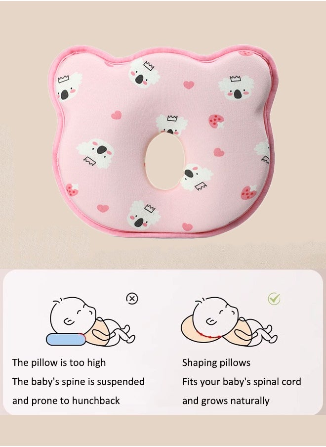 Aissiora Baby neck support pillow Baby's head shaping pillow Memory foam pillow core Prevention and correction of eccentricity Baby pillows Suitable for newborns  - Image 5