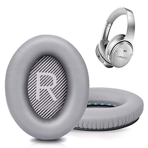 GEVO Premium Replacement Ear Pads for Bose QC35 & QC35ii Headphones Made by GEVO- Comfortable Adaptive Memory Foam and Extra Durable - Fits QuietComfort 35 & 35ii / SoundLink 1&2 AE（Over-Ear） (Silver) - Image 1