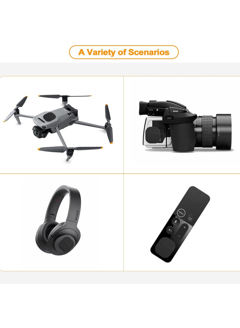 Excefore Airtag Holder Case Sticker Cover (2 Pack), Stick-On Mount Airtag Holder with Protective Sleeve, Compatible with Apple Airtags, Ideal for TV Remote, Luggage, Bike, Car, Laptop, and More, Black - Image 3