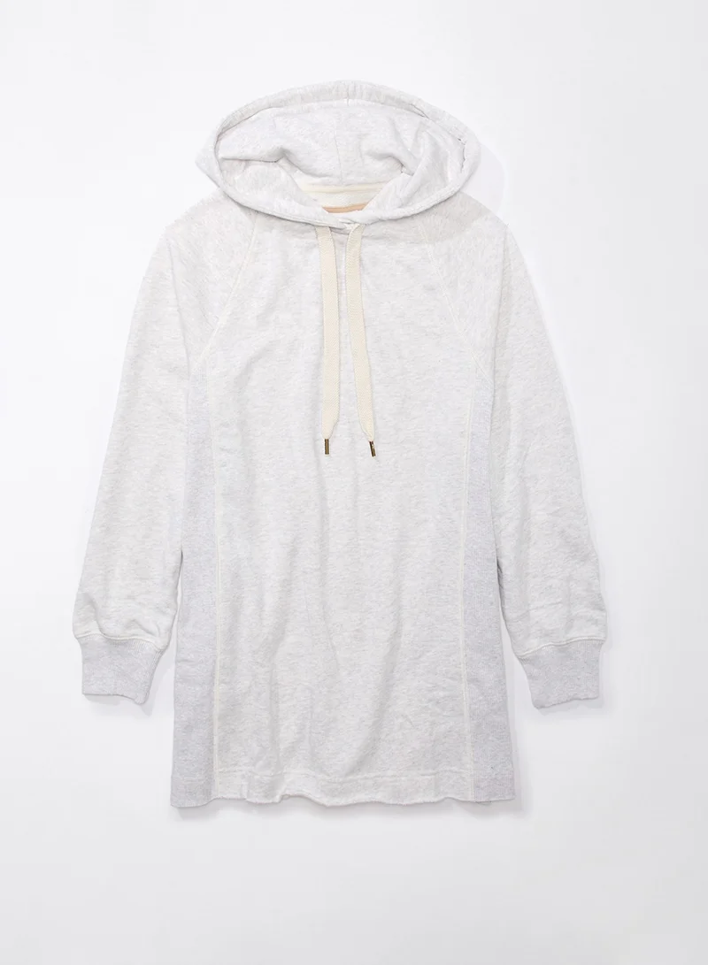 American Eagle Fleece Drawstrng Full Sleeve Hoodie Dress