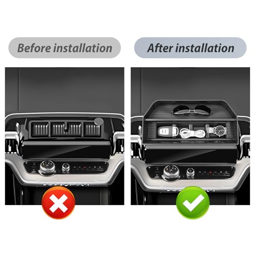 SKTU for 2025 2026 Ford Expedition Dashboard Organizer for 2025 2026 Ford Expedition Behind Screen Organizer 2025 2026 Expedition Dashboard Tray Ford Expedition 2025 2026 Accessories ABS Durable Tray - Image 3