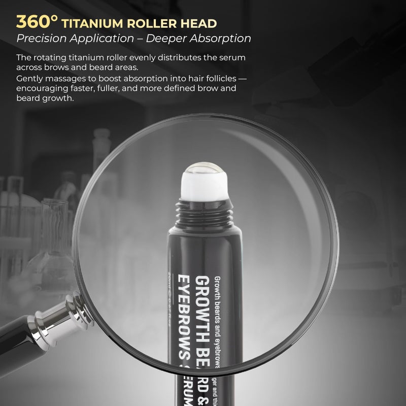 ABERA Ginb Eyebrow Growth Serum for Women & Men, Growth Beard serum For Menâ€“ Natural Brow Enhancing Serum to Grow Thicker, Acetyl Tetrapeptide-3 Biotin & Castor Oil for Stronger, Thicker Beard - Image 5