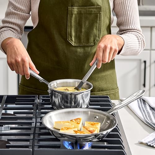 All-Clad - 4108201S All-Clad Kitchen Helper Fry Sauce pan, 8 inch and 1 quart, Steel - Image 4