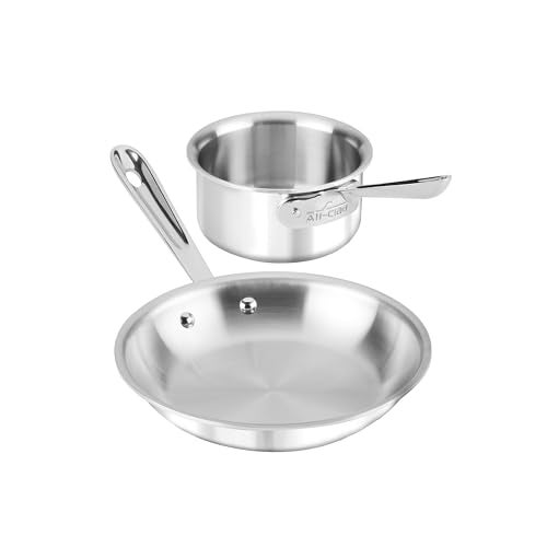 All-Clad - 4108201S All-Clad Kitchen Helper Fry Sauce pan, 8 inch and 1 quart, Steel - Image 1