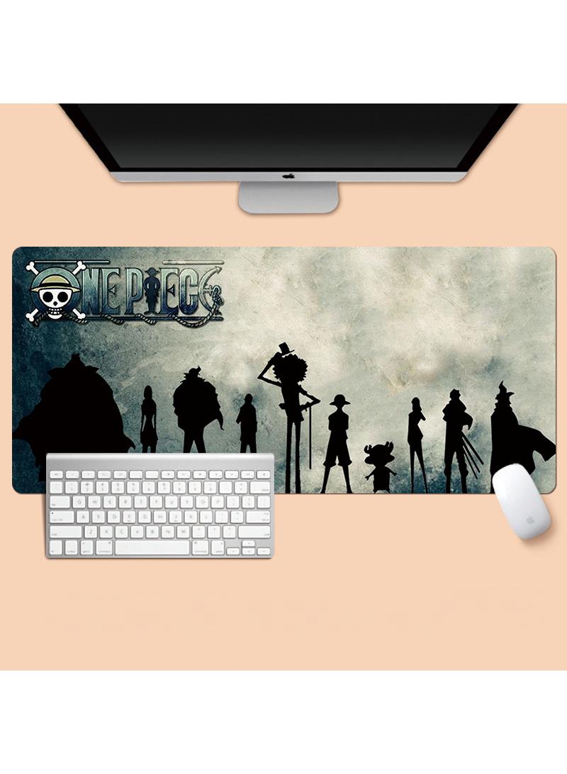 Y&D One Piece Anime Gaming Mouse Pad Extended Large Mat Desk Pad Stitched Edges Mousepad Long Mouse Pad And Non-Slip Rubber Base Mice Pad 800X300X4mm
