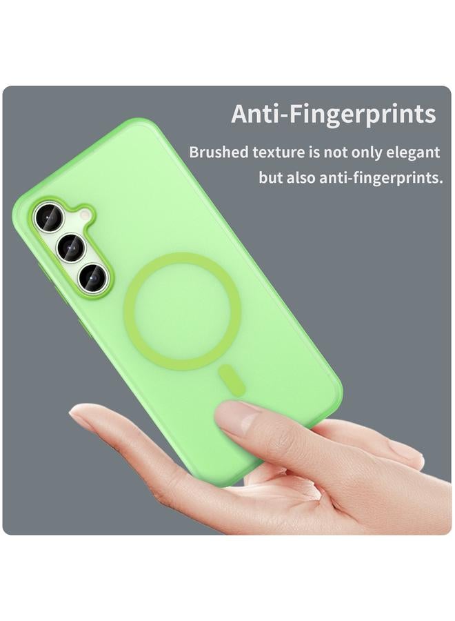 S-TOP Case For Samsung Galaxy S24 FE 5G MagSafe Frosted Translucent TPU + PC Full Coverage Phone Case - Image 4