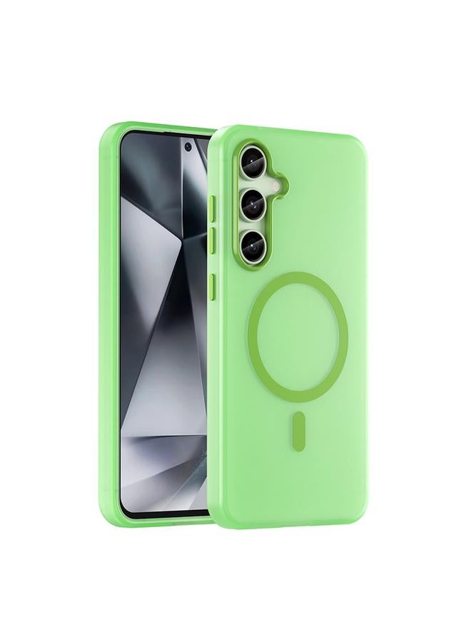 S-TOP Case For Samsung Galaxy S24 FE 5G MagSafe Frosted Translucent TPU + PC Full Coverage Phone Case - Image 1