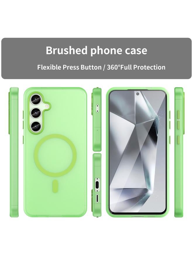 S-TOP Case For Samsung Galaxy S24 FE 5G MagSafe Frosted Translucent TPU + PC Full Coverage Phone Case - Image 2