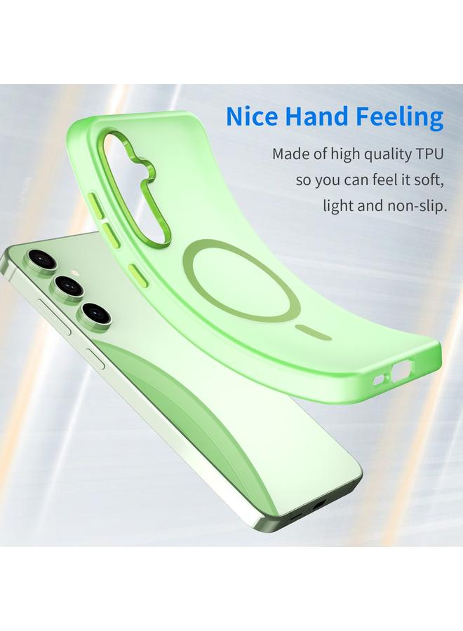 S-TOP Case For Samsung Galaxy S24 FE 5G MagSafe Frosted Translucent TPU + PC Full Coverage Phone Case - Image 3