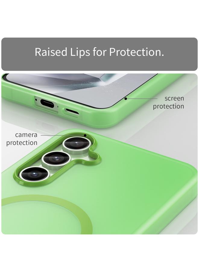 S-TOP Case For Samsung Galaxy S24 FE 5G MagSafe Frosted Translucent TPU + PC Full Coverage Phone Case - Image 5