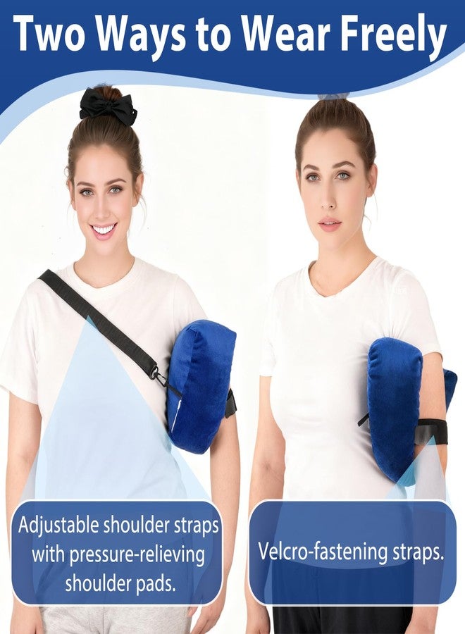 KUAZIDAR Rotator Cuff Pillow - Arm Sling Side Sleeper Pillows for Adults, Post Shoulder Surgery Rotator Cuff Brace, Neck, Shoulder Pain, Post surgery gifts for women and men (Blue(Small)) - Image 2