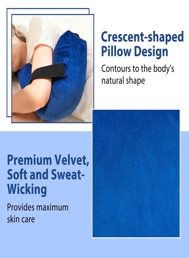 KUAZIDAR Rotator Cuff Pillow - Arm Sling Side Sleeper Pillows for Adults, Post Shoulder Surgery Rotator Cuff Brace, Neck, Shoulder Pain, Post surgery gifts for women and men (Blue(Small)) - Image 5