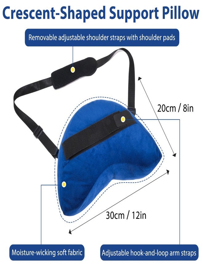 KUAZIDAR Rotator Cuff Pillow - Arm Sling Side Sleeper Pillows for Adults, Post Shoulder Surgery Rotator Cuff Brace, Neck, Shoulder Pain, Post surgery gifts for women and men (Blue(Small)) - Image 4