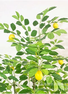 SINCHER SINCHER Artificial lemon Trees Scandinavian style simulation lemon tree greenery floor potted plant 160cm simulation lemon tree ornaments home fake tree living room decoration greenery (160CM)  - Image 5