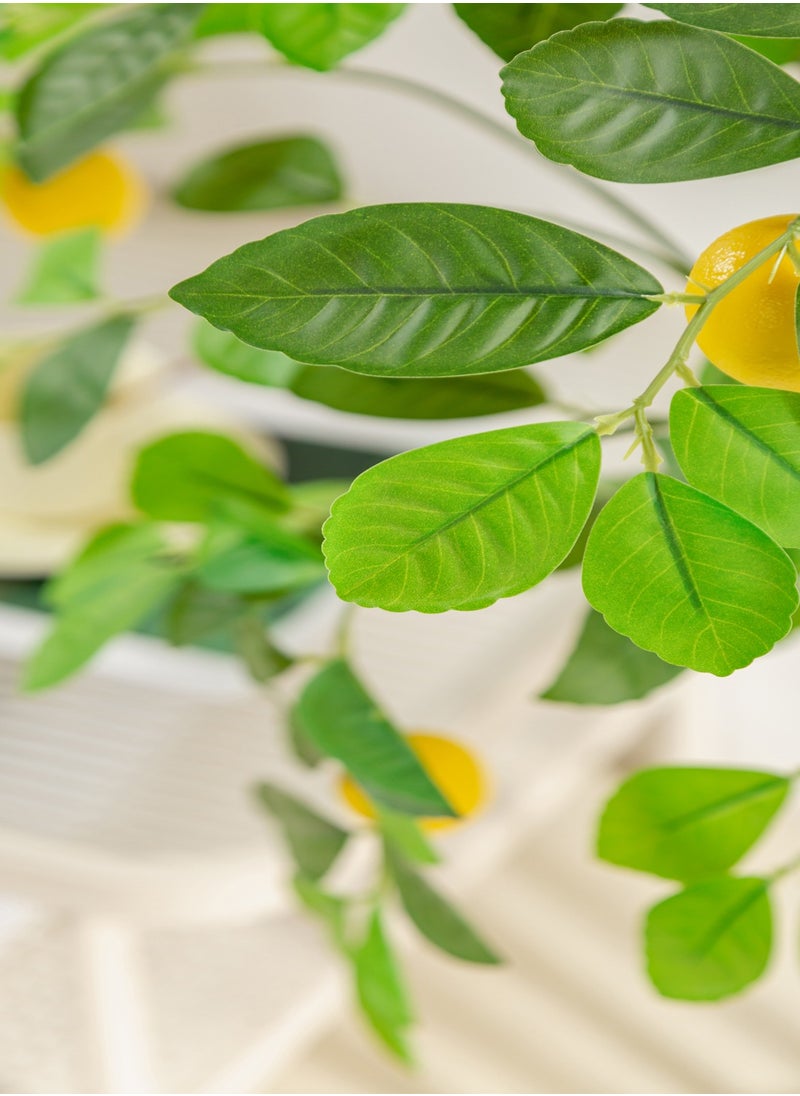 SINCHER - SINCHER Artificial lemon Trees Scandinavian style simulation lemon tree greenery floor potted plant 160cm simulation lemon tree ornaments home fake tree living room decoration greenery (160CM) - Image 1