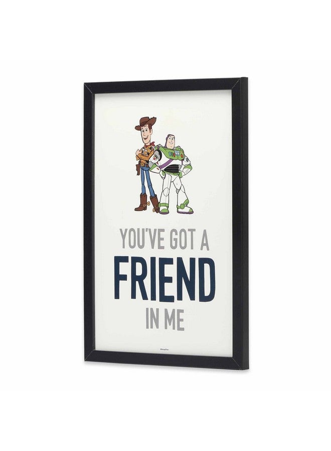 Open Road Brands Disney Pixar Toy Story You've Got a Friend In Me Woody and Buzz Framed Wall Decor - Cute Toy Story Picture - Image 2