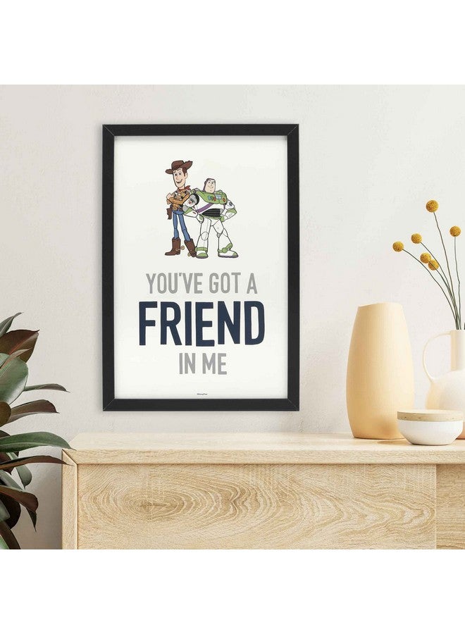 Open Road Brands Disney Pixar Toy Story You've Got a Friend In Me Woody and Buzz Framed Wall Decor - Cute Toy Story Picture - Image 5