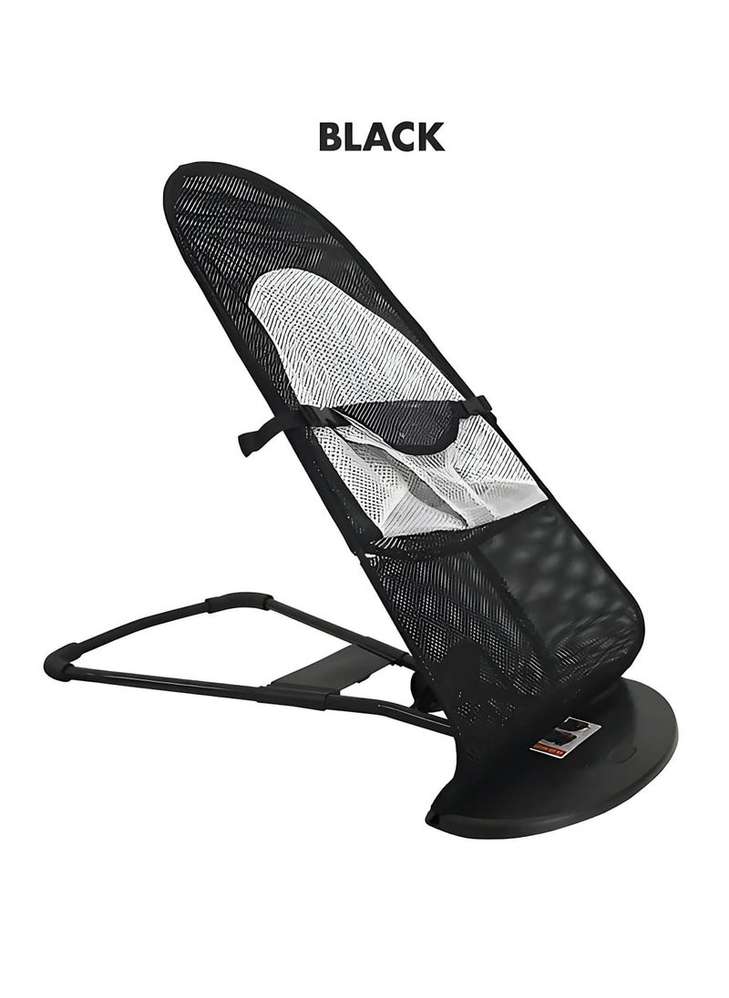 BABYCARA Mesh Balance Rocking Chair Recliner with Seat Belt 3-position Adjustable Backrest Lightweight Baby Recliner Carrying Capacity 18kg  - Image 1