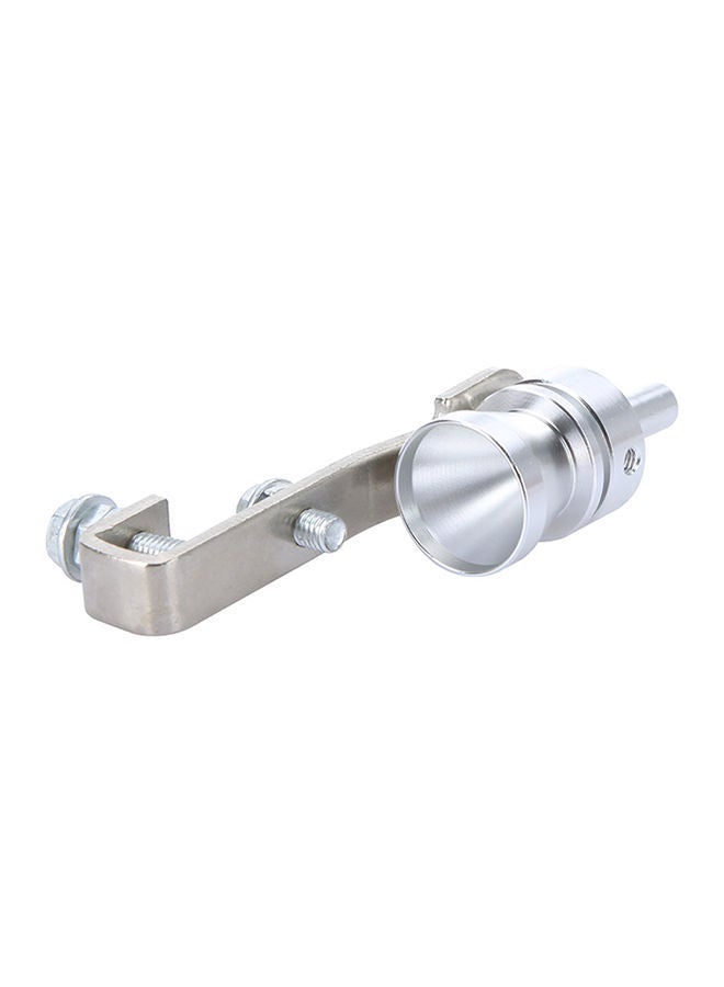 NIBEMINENT Turbo Sound Whistle Exhaust Pipe Tailpipe Blow-off Valve Aluminum Silver 10.2×2.5cm M  - Image 3