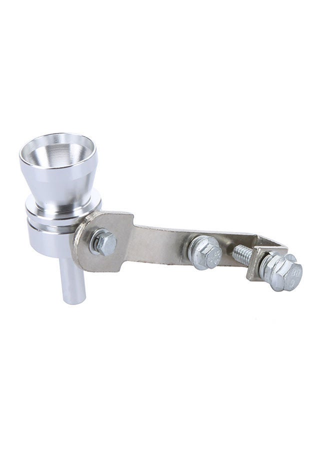 NIBEMINENT Turbo Sound Whistle Exhaust Pipe Tailpipe Blow-off Valve Aluminum Silver 10.2×2.5cm M  - Image 2