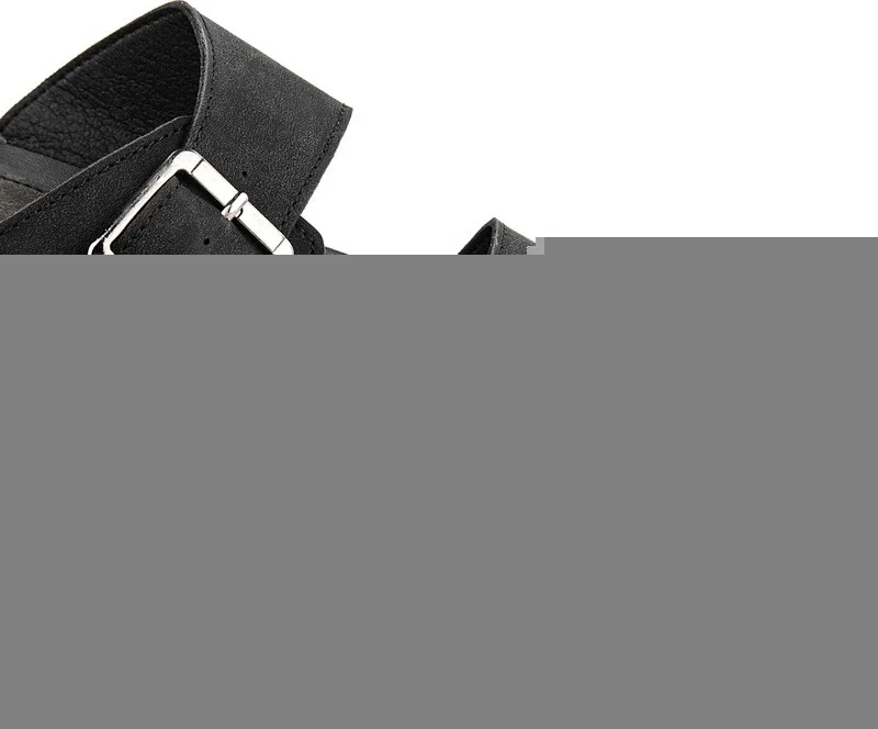 مويا Orthopedix Kane Double Buckle Black Men's Slippers 33300