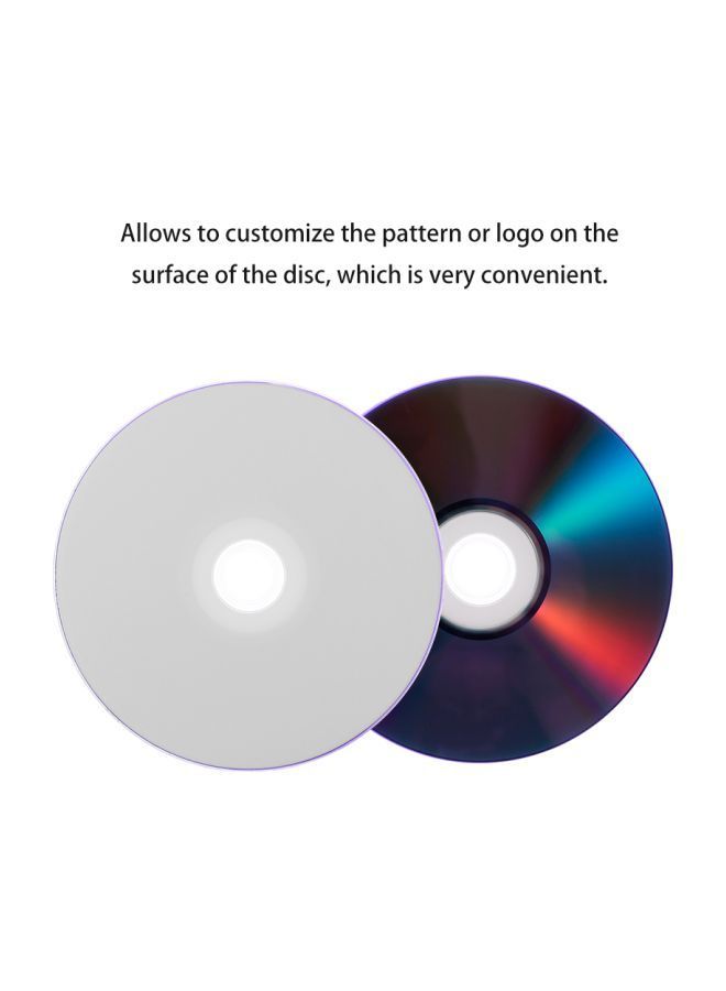 NIBEMINENT 10-Piece Blank Disc C8991-10-L White  - Image 5