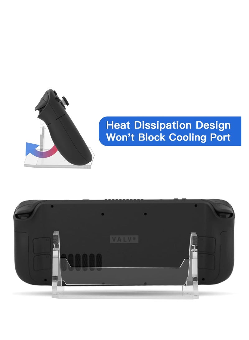 Excefore Stand Base for Steam Deck/ROG Ally, Acrylic Display Holder Compatible with Nintendo Switch/Switch Lite/Switch OLED Game Console, Phone, Tablet and Keyboard - Image 5