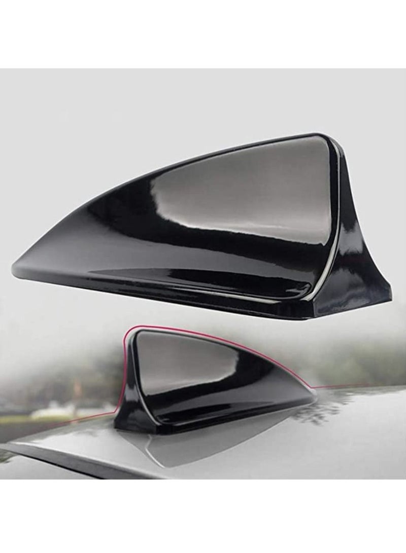 Generic Car Shark Fin Roof Antenna Decorate Aerial Cover Black  - Image 1