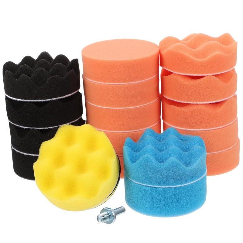 PRETYZOOM 1 Set Polishing Pad for Cars Reusable Hook and Loop Car Applicator for Window and Surface Polishing Durable Buffer Drill Attachment for Cleaning and Waxing - Image 1