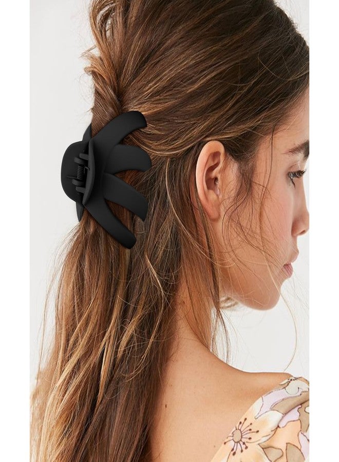 AOPRIE Hair Clips for Women Medium Size Claw Clip for Girls Thick & Thin Hair Accessories for Women Girls Black Brown, 4 Pack - Image 5