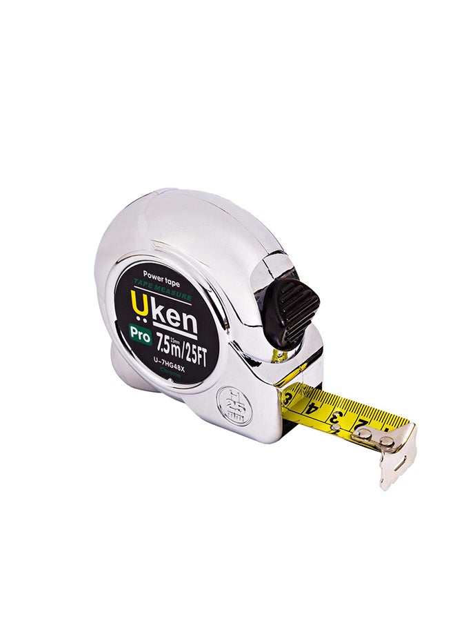 Uken Measuring Chrome Tape (8m)