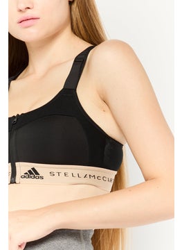 adidas By Stella McCartney Women Sportswear Fit Training Sports Bra, Black  - Image 3