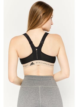 adidas By Stella McCartney Women Sportswear Fit Training Sports Bra, Black  - Image 4