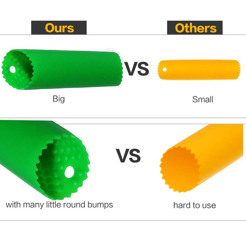 Sinnsally Garlic Peeler Skin Remover Roller Keeper,Easy Quick to Peeled Garlic Cloves with Silicone Tube Roller Garlic Peeling Kitchen Tool(Green) - Image 5