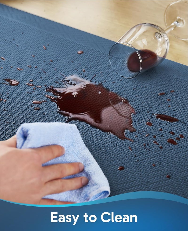 Ophanie حصائر أوباني للمطبخ للأرضية، سمك 3/4 بوصة، 20×32 حصيرة مبطنة مضادة للإرهاق مع أكثر من 99 زوجًا من الحواف السفلية المانعة للانزلاق، سجاد المطبخ، مقاومة للماء، حصيرة وقوف مريحة للمكتب والمنزل والحوض - Image 5