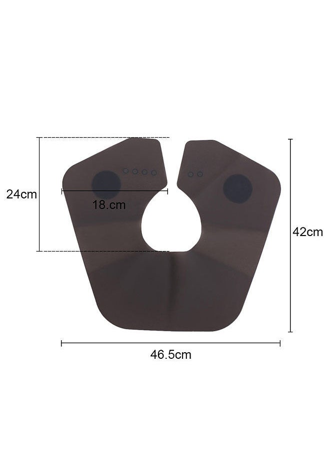 Generic - Hair Salon Stylist Cutting Collar Black Rubber Neck Wrap Neck Guard for Haircut Hair Dye - Image 1