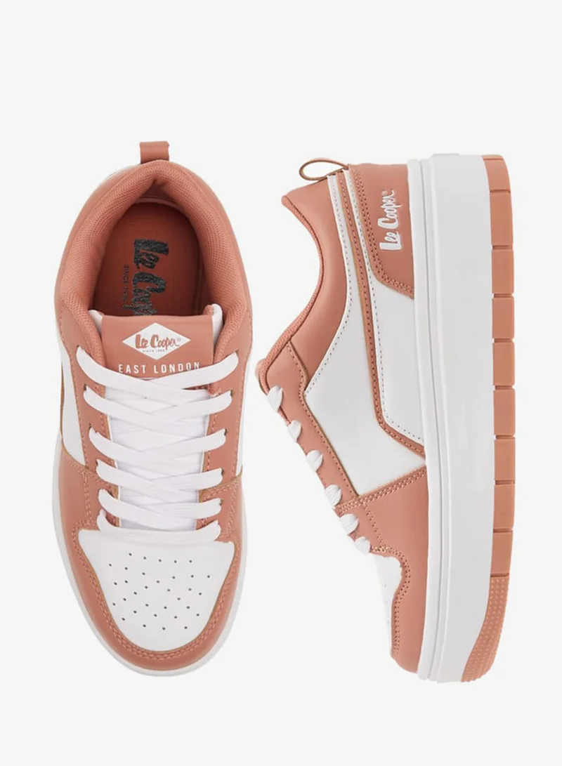 لي كوبر سنيكرز نسائي بكاحل مع إغلاق برباط