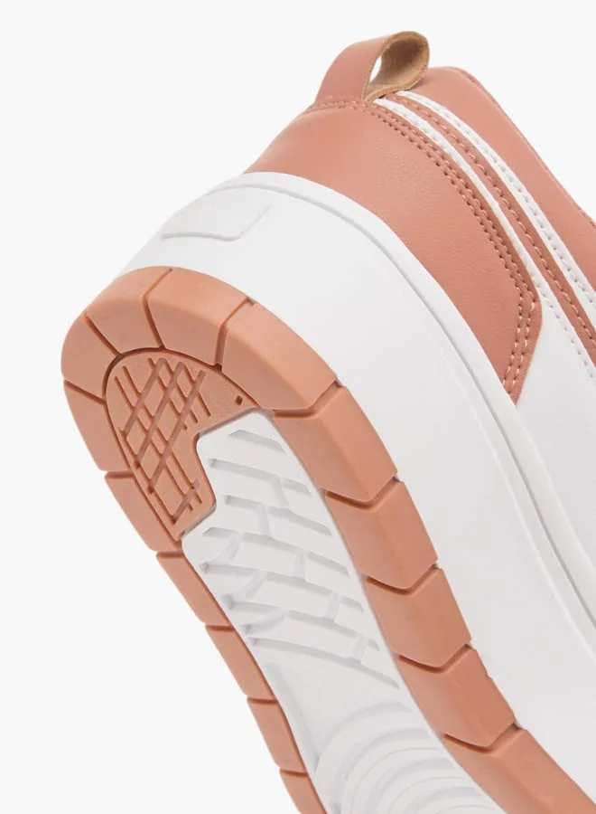 لي كوبر Womens Ankle Sneakers With Lace-Up Closure
