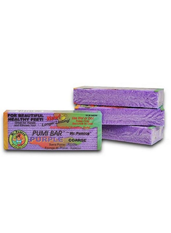 Mr. Pumice بار بومي بنفسجي 4 قطع من حجر الخفاف - Image 1