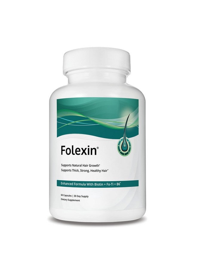 Hair Growth Support Supplement For Women & Men With Biotin Vitamin B6 & Other Hair Vitamins For Thicker Hair Growth & Hair Health Support. 60 Capsules