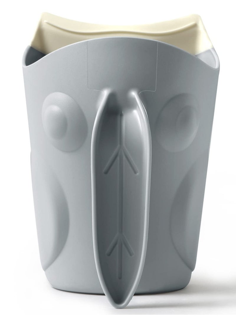 SOLARAE Bath Rinse Cup for Baby, Cute Frog Shape Baby Bath Cup, Hair Shampoo Rinser for Toddlers, Grey - Image 3
