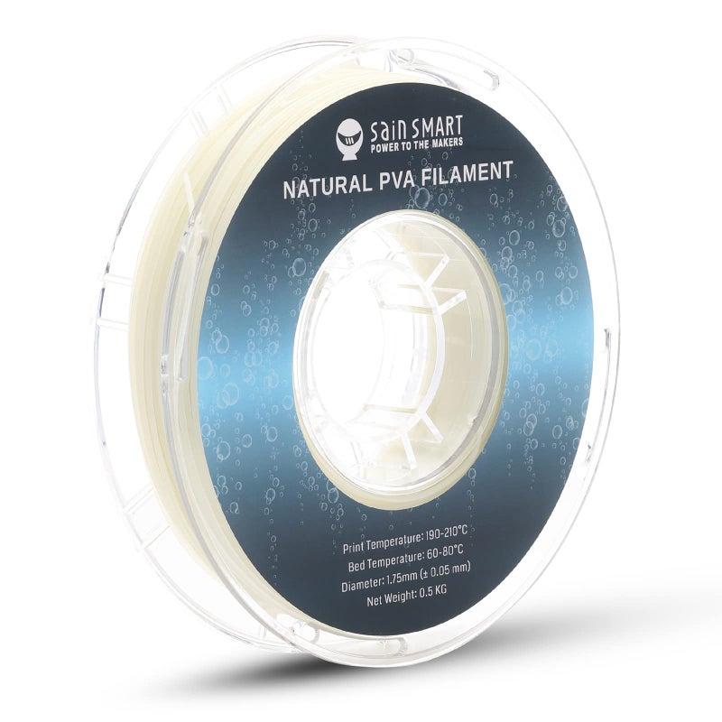 سلاينسمارت 175 مم خيوط PVA القابلة للذوبان في الماء لطابعات 3D ترقية خيوط الدعم القابلة للذوبان في الماء لطابعات 3D 05 كجم 11 رطل دقة أبعاد طبيعية 0.05 مم