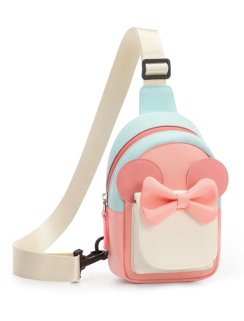 cotmcor Birthday Gifts for 3 4 5 6 7 8 Year Old Little Girl, Kids Purse Toddler Easter Basket Stuffers, Girls Stuff Fashion Sling Crossbody Bag Adjustable Fanny Pack for Outdoor Travel Holiday - Image 1